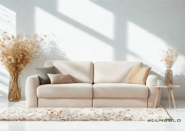 Designerska elegancka mała sofa rozkładana Palla - obrazek 2