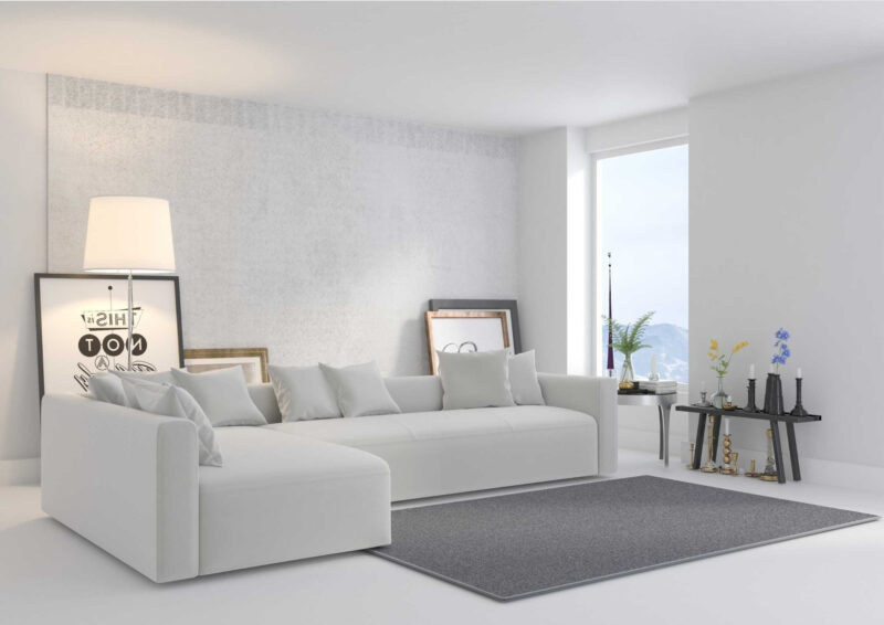 Duża designerska rogówka rozkładana do salonu FANTOM Narożnik LEWY