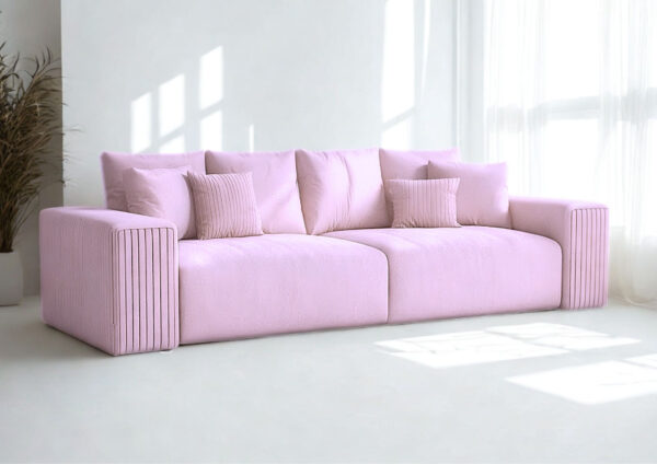 Duża kanapa w stylu loft z funkcją spania PAS - obrazek 6