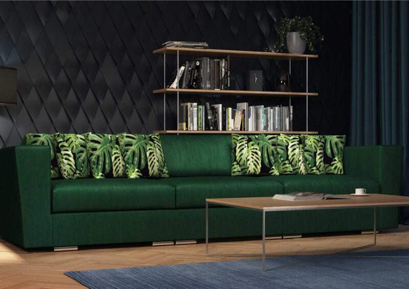 Duża modułowa rozkładana sofa JUNGLE