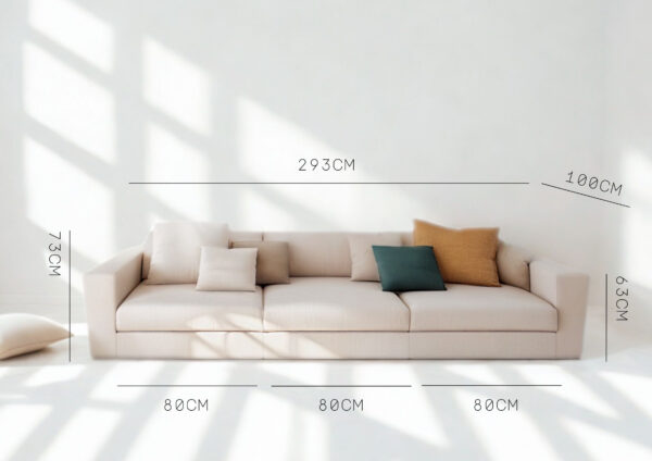 Duża modułowa sofa Cleo rozkładana do funkcji spania - obrazek 4