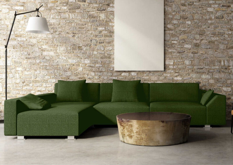 Duży narożnik industrialny ROYAL z funkcją spania LEWY