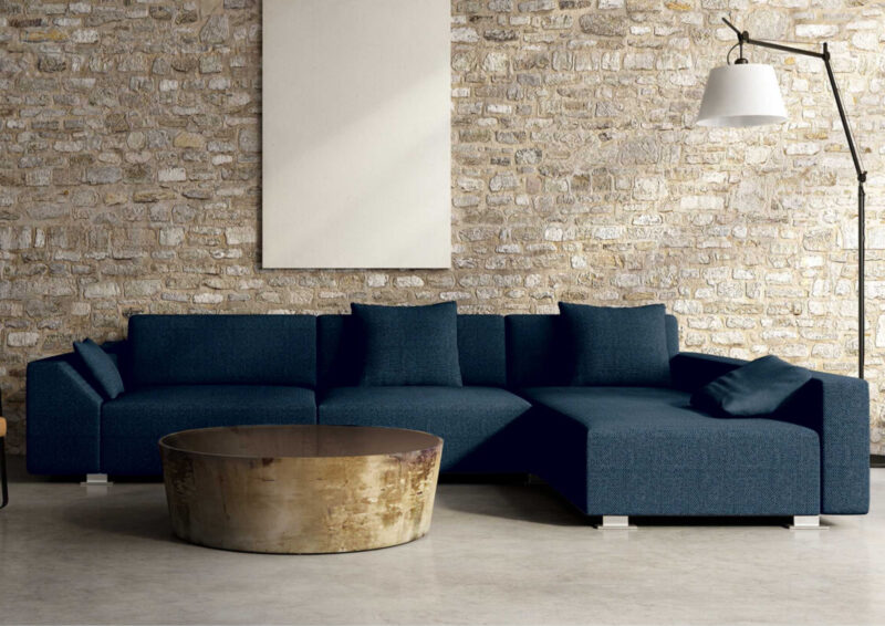 Duży narożnik industrialny ROYAL z funkcją spania PRAWY