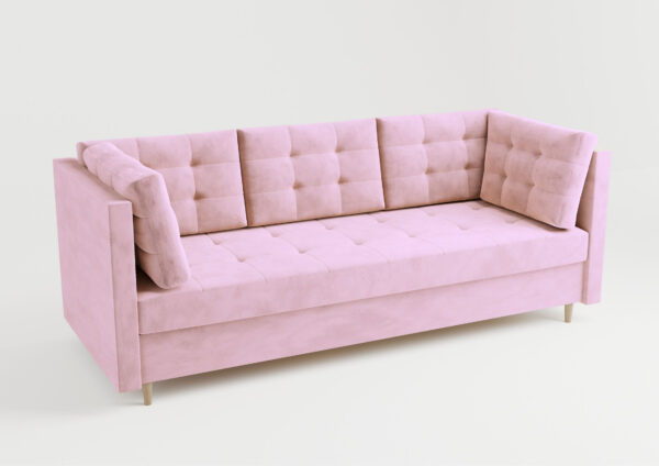 Elegancka pikowana kanapa rozkładana PREGO - obrazek 5
