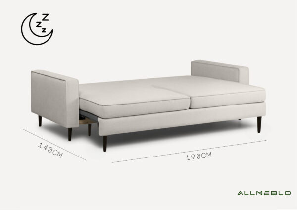 Elegancka sofa rozkładana do małego salonu Oslo 2 - obrazek 3