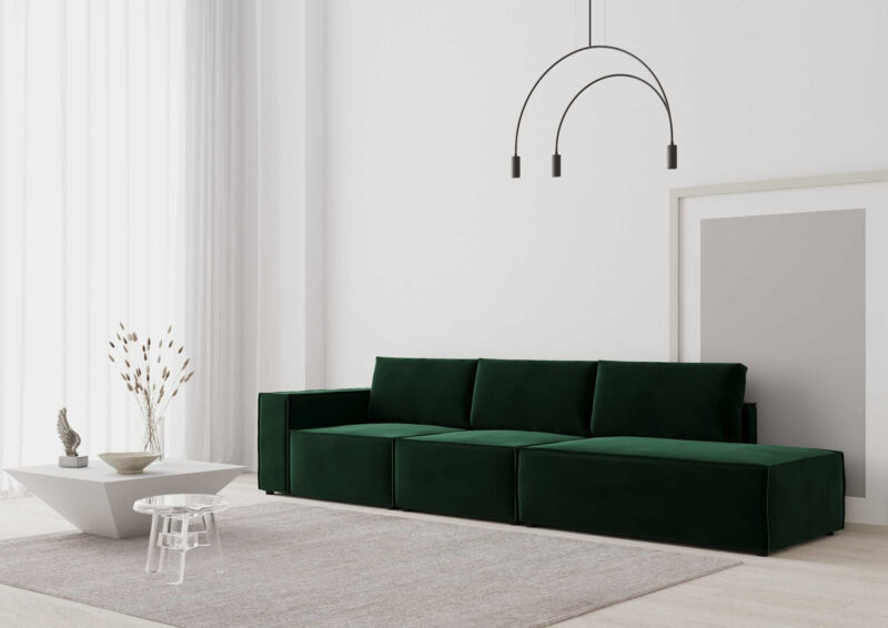 Elegancka sofa z szwem francuskim Goia Lewa
