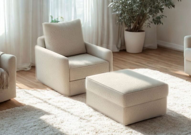 Fotel z funkcją spania ARKADIA PUFA salon