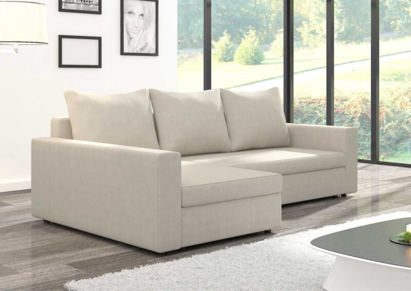 Lewa rogówka rozkładana z prostymi podłokietnikami ARLO 2