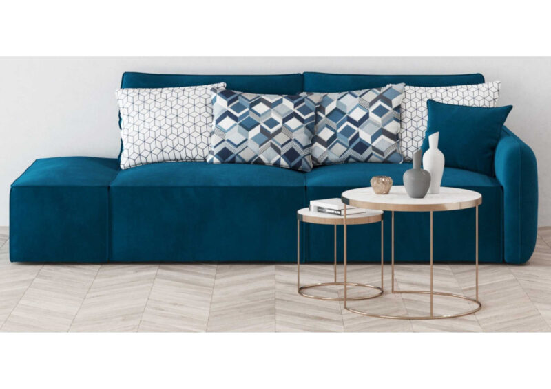 Lewa sofa modułowa z pufą rozkładana Vinci 2