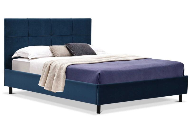 Łóżko tapicerowane BELMONDO 160x200 w stylu skandynawskim