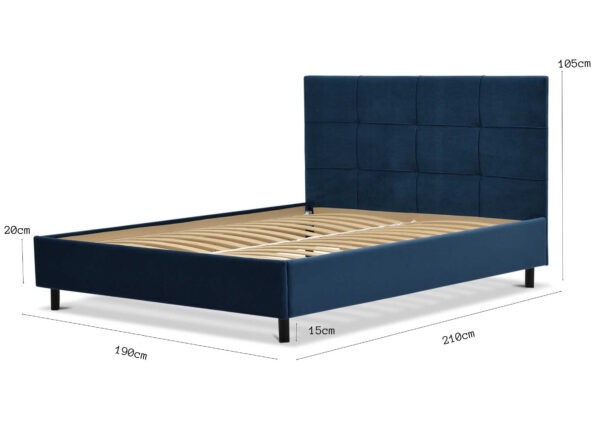Łóżko tapicerowane BELMONDO 180x200 w stylu skandynawskim - obrazek 4