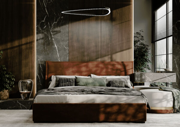 Łóżko tapicerowane Letto 120x200cm zagłówek przeszywany - obrazek 3