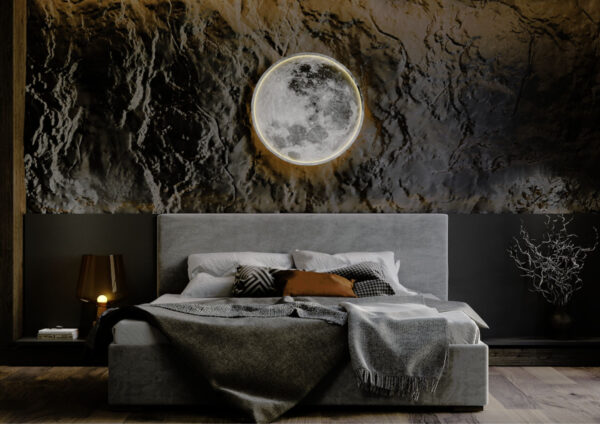 Łóżko tapicerowane MOON 180x200cm zagłówek gładki - obrazek 3