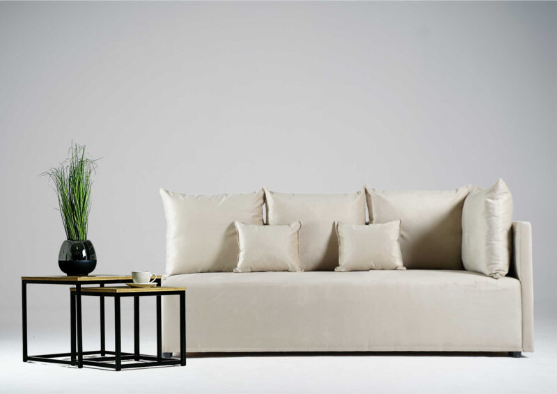 Mała prawa kanapa rozkładana MINO