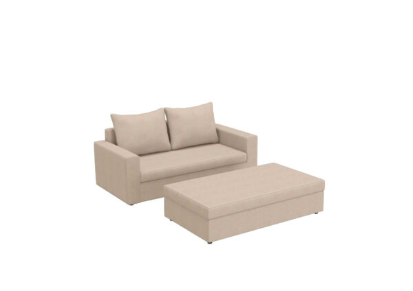Mała SOFA ARLO 2 ST z Funkcją Spania pufa zestaw - obrazek 5