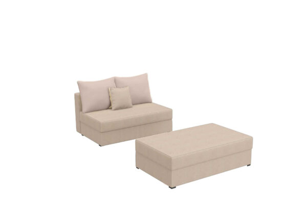 Mała SOFA PACO 2 ST z Funkcją Spania pufa zestaw - obrazek 5