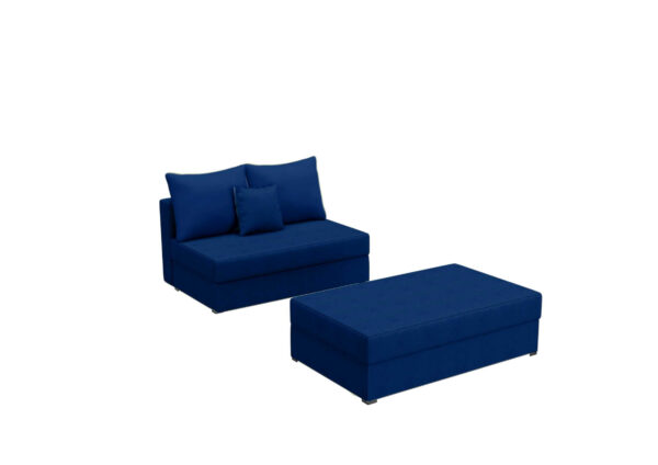 Mała SOFA PACO 2 ST z Funkcją Spania pufa zestaw - obrazek 6