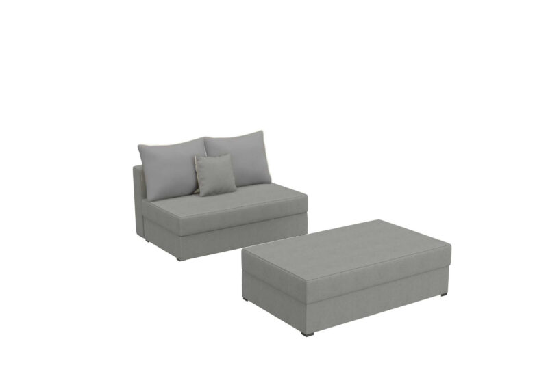 Mała SOFA PACO 2 ST z Funkcją Spania pufa zestaw