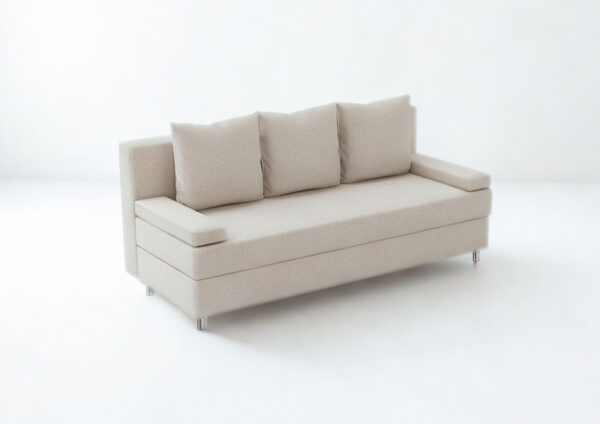 Mała sofa rozkładana na metalowych nogach HELIOS - obrazek 5