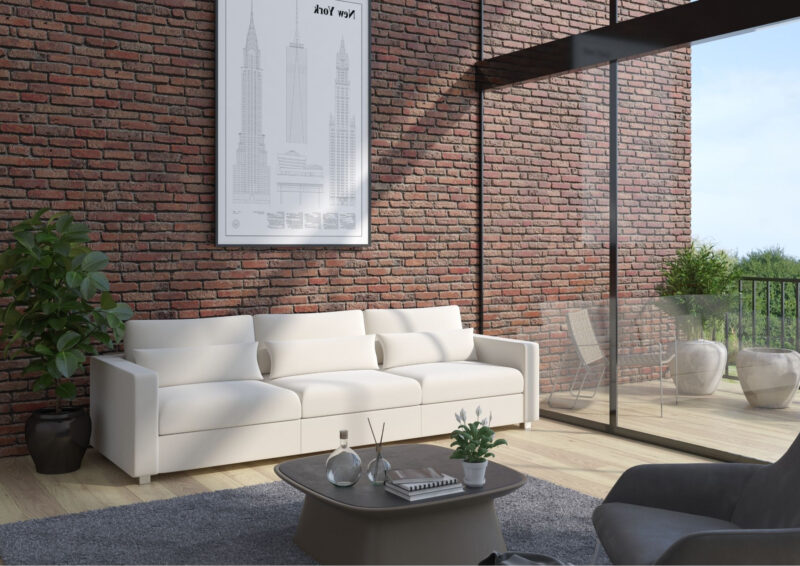 Modułowa duża kanapa rozkładana SUNSET