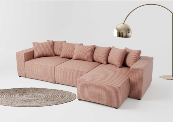 Modułowy narożnik w stylu loft SAKURA PRAWY - obrazek 6