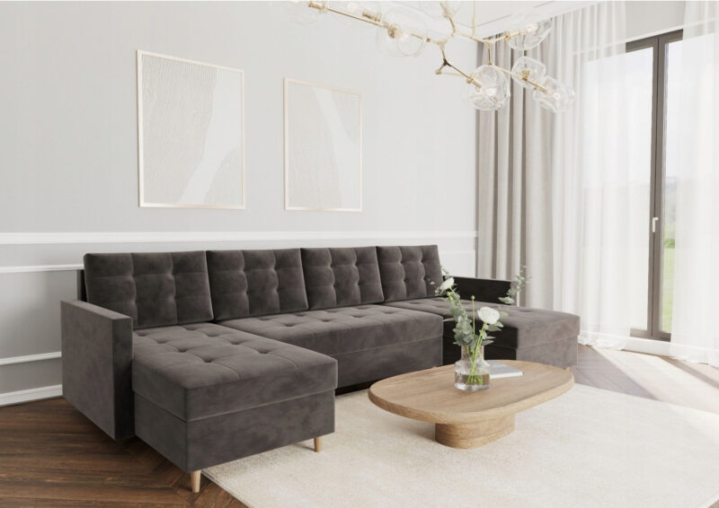 Narożnik pikowany w kształcie litery U z bokami VIDO U