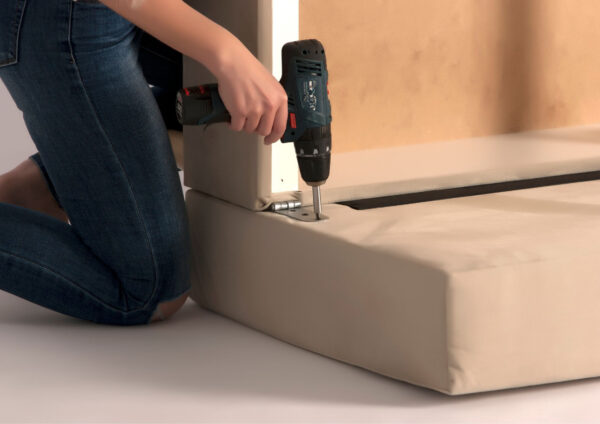 Pikowana sofa skandynawska VIDO z funkcją spania - obrazek 4
