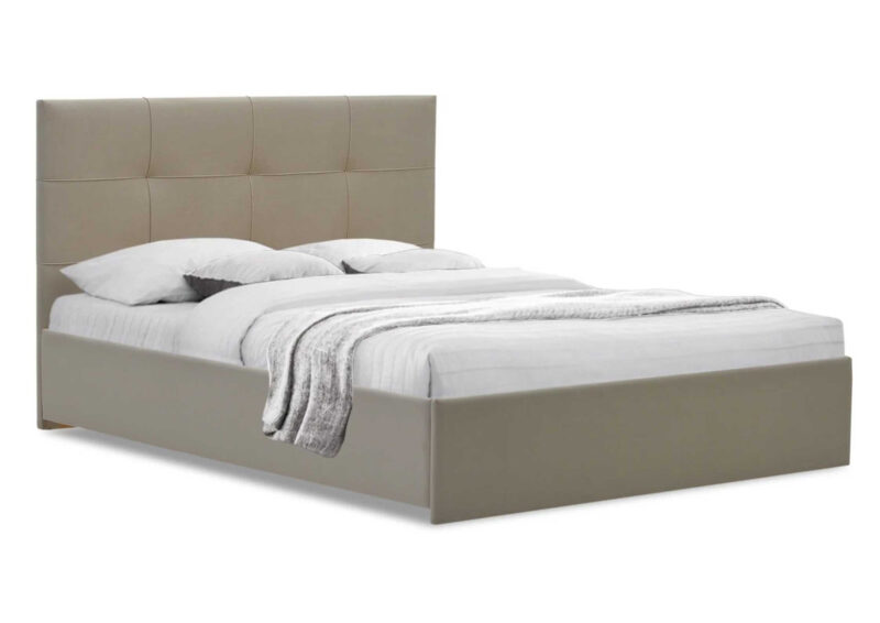 Pikowane łóżko tapicerowane Bene 180x200