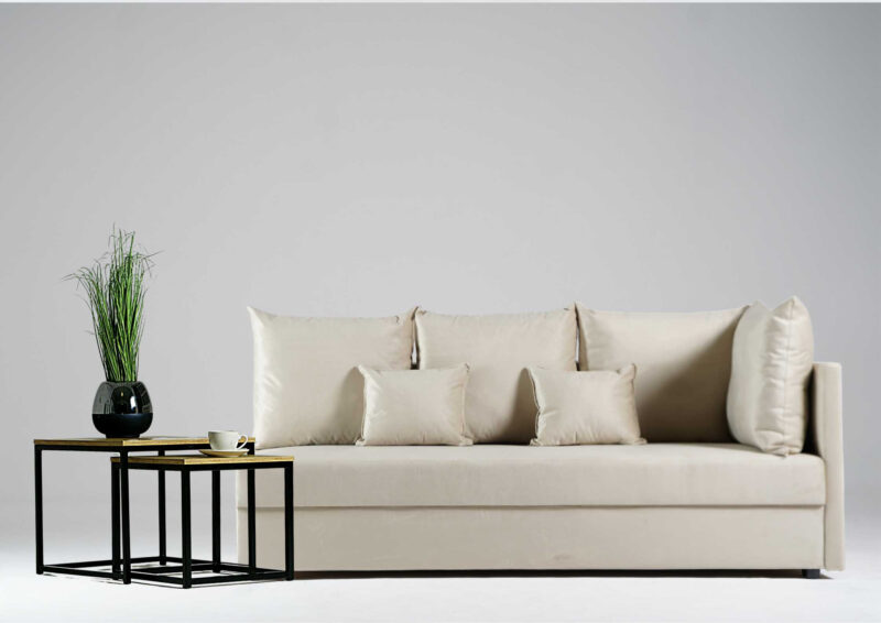 Prawa mała kanapa z funkcją spania MOBO