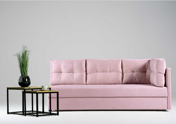 Prawa sofa rozkładana z pikowanymi poduszkami MALA - obrazek 5