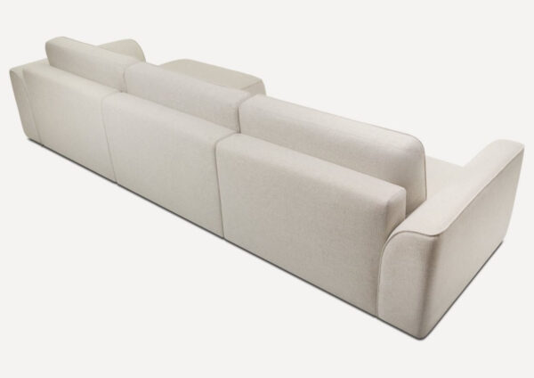 Prawy designerski narożnik rozkładany w stylu loft KOMA - obrazek 5