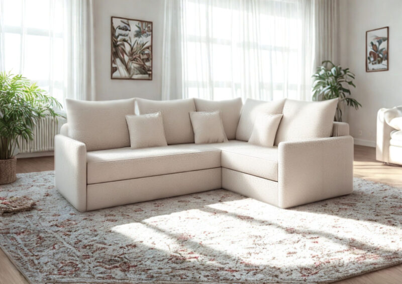 Prawy narożnik z funkcją spania ARKADIA L rogówka rozkładana