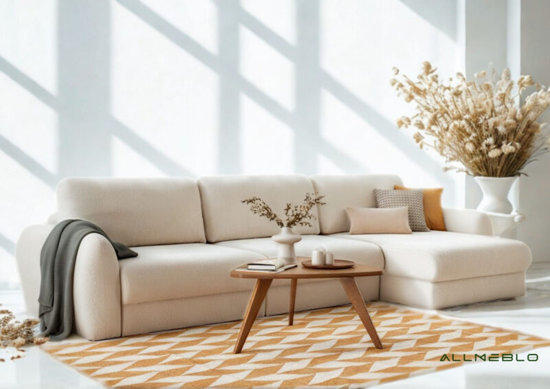 Prawy narożnik z funkcją spania Palla- konfiguracja