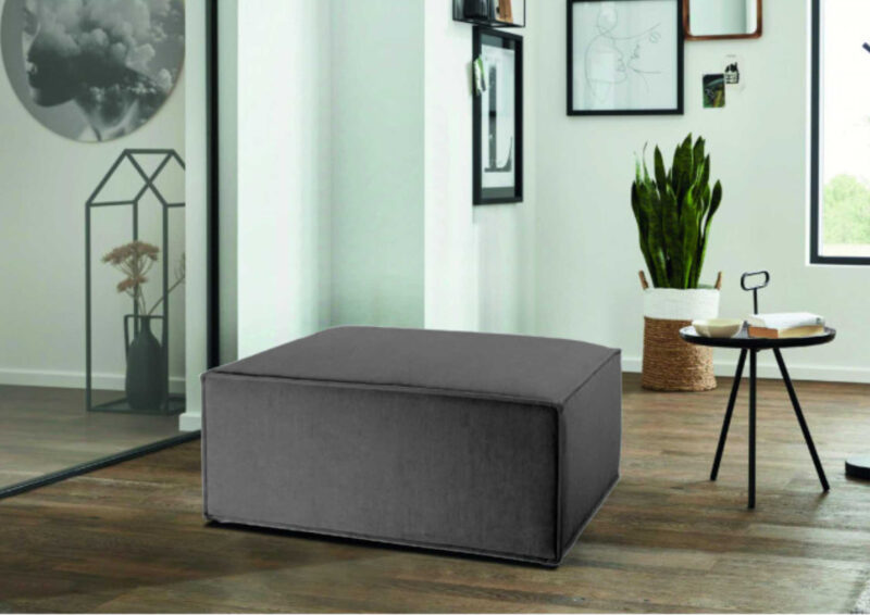 Pufa Grande w stylu industrialnym 80x50cm