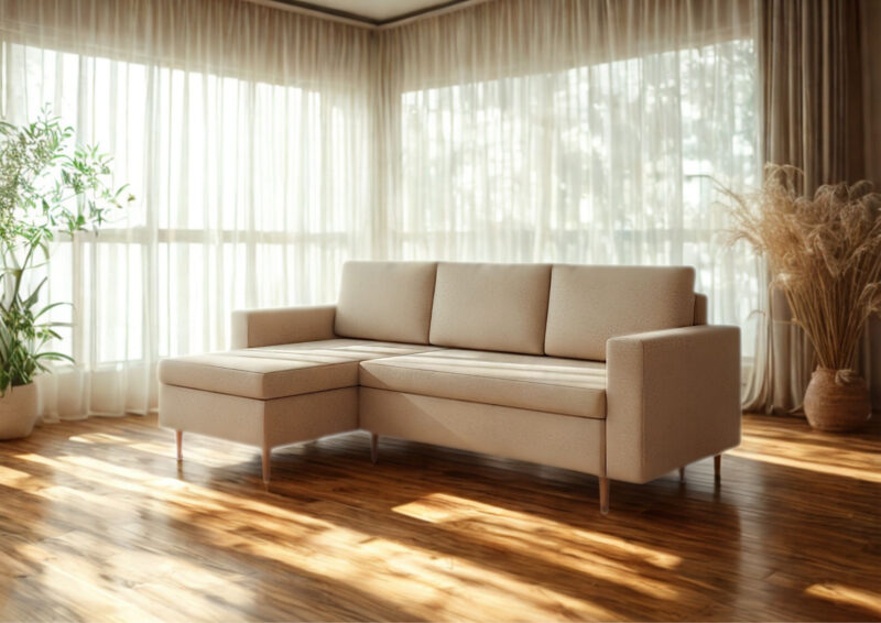 Skandynawski narożnik rozkładany BEVER Uniwersalny Prawy Lewy