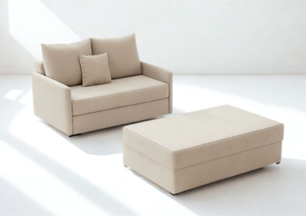SOFA ARKADIA 2 ST z Funkcją Spania pufa zestaw - obrazek 5