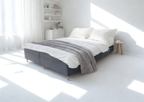 Zestaw sofa rozkładana z pufą Pero 190cm Sofonarożnik 190cm - obrazek 3