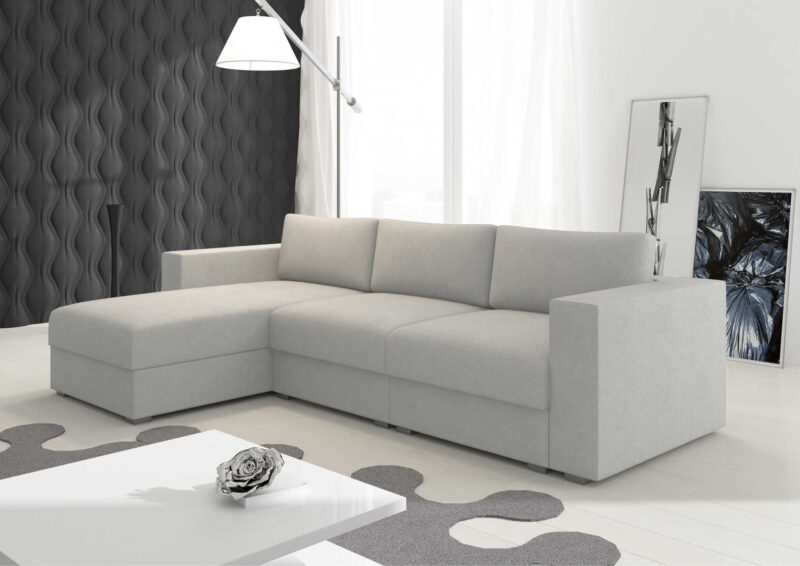 Uniwersalny duży narożnik rozkładany LIFE nowoczesna rogówka